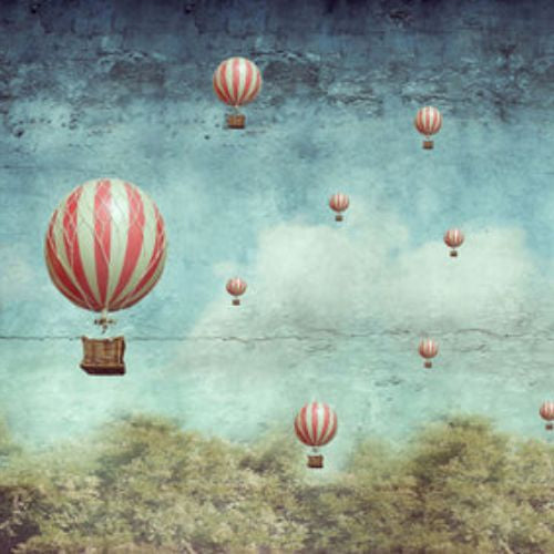 Decoupage paper - Balloon- Mint by Michelle