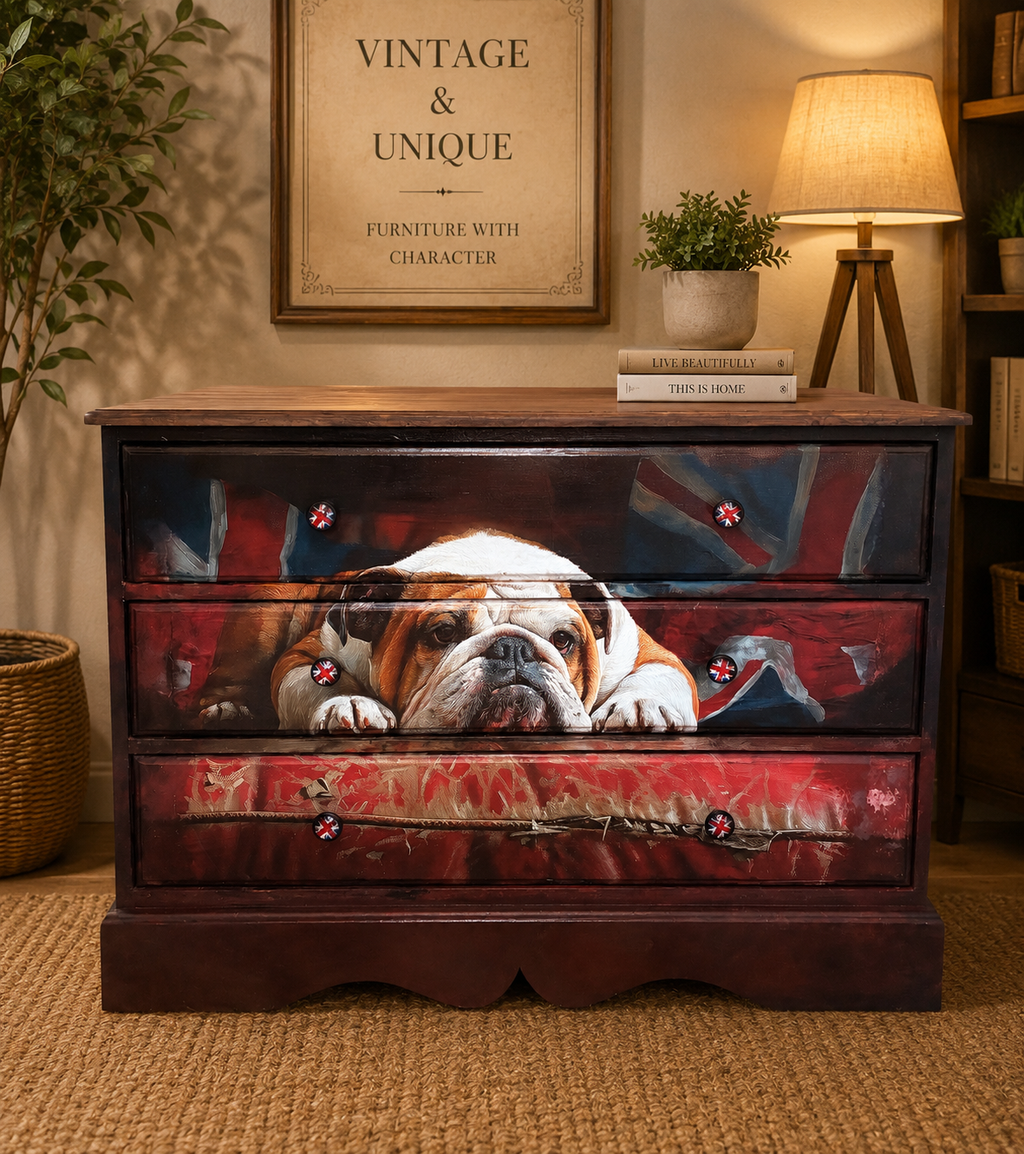 Winston – Statement Upcycled Chest of Drawers 🇬🇧🐾