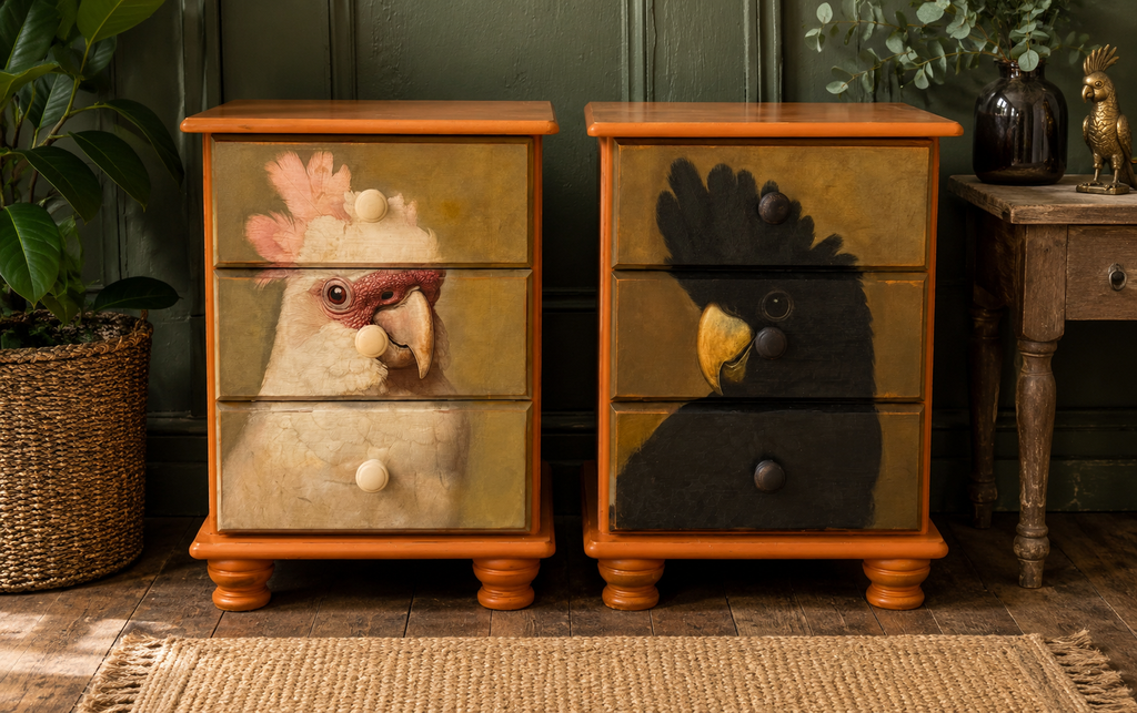 Cockatoo Bedside Cabinets – Pair