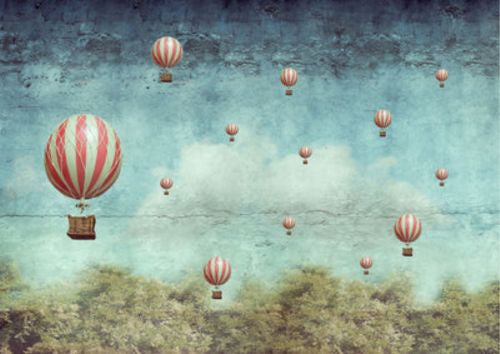 Decoupage paper - Balloon- Mint by Michelle