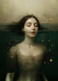 Decoupage Paper - Head above Water - Mint by Michelle