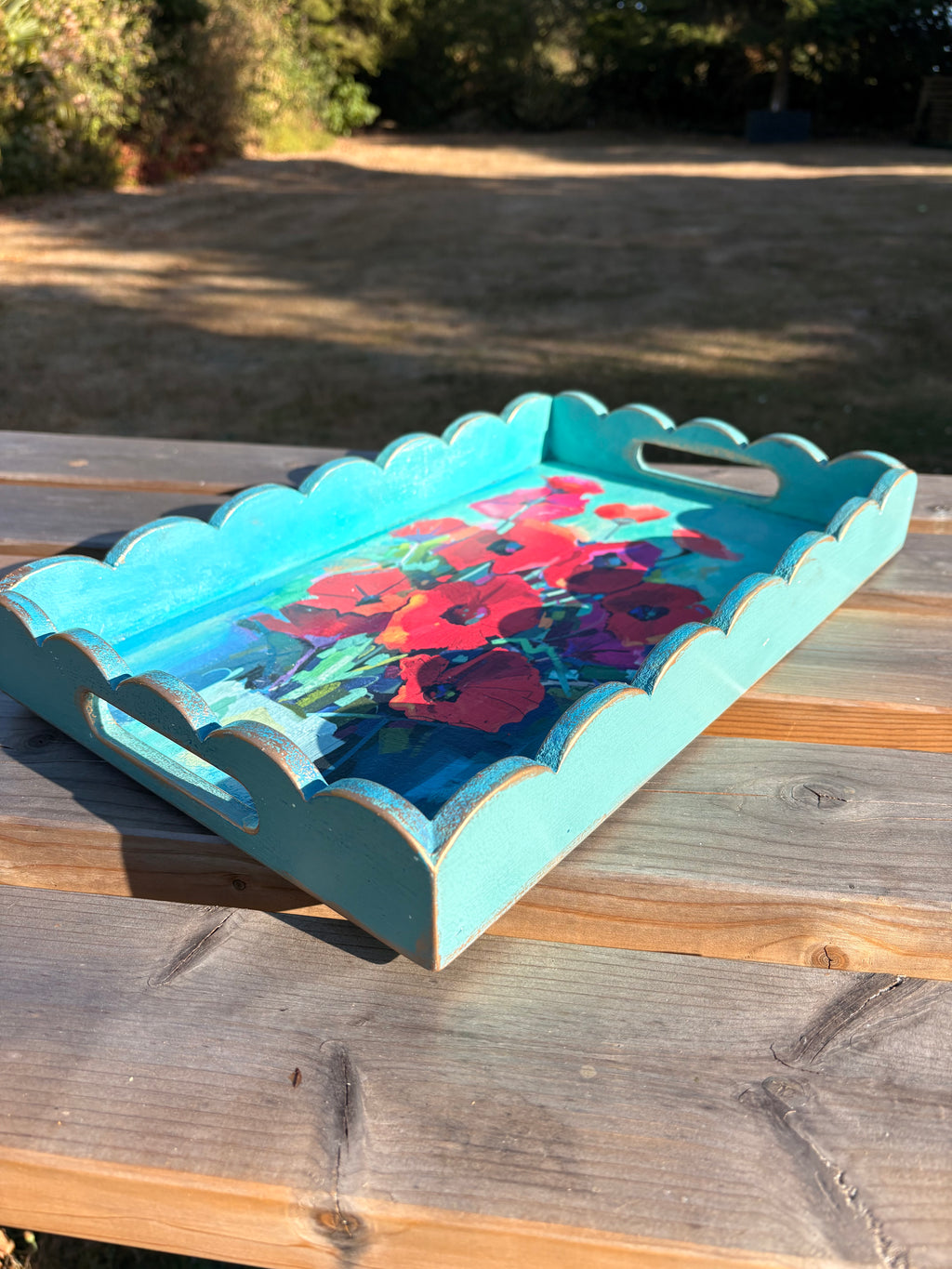 Poppy Decorative Tray – One of a Kind