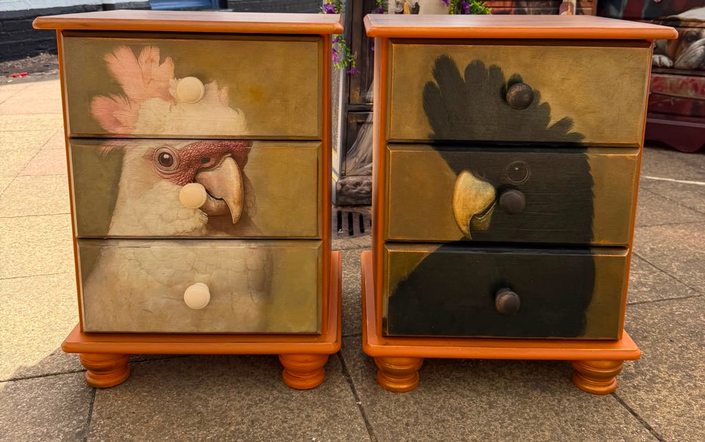 Cockatoo Bedside Cabinets – Pair