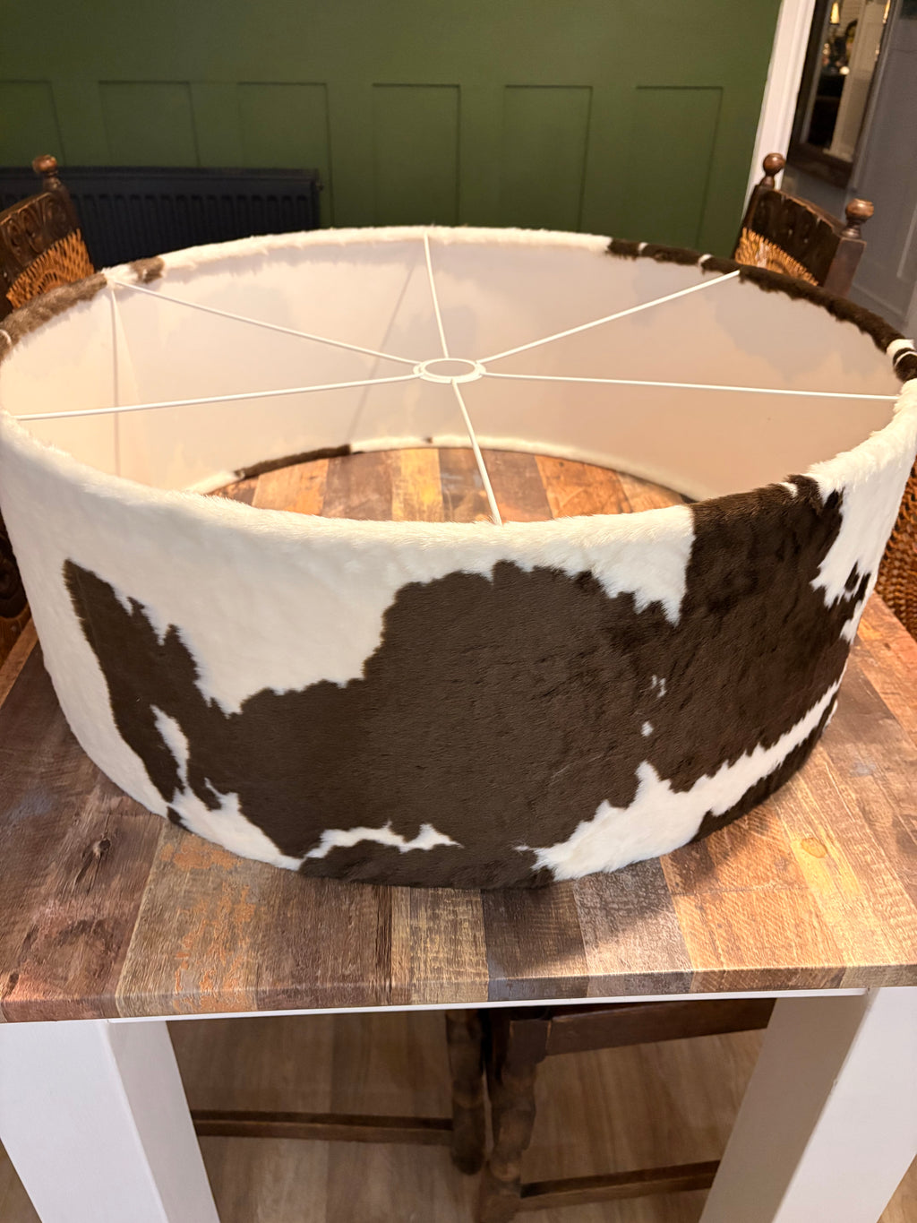 70cm Faux Fur Cow Statement Shade