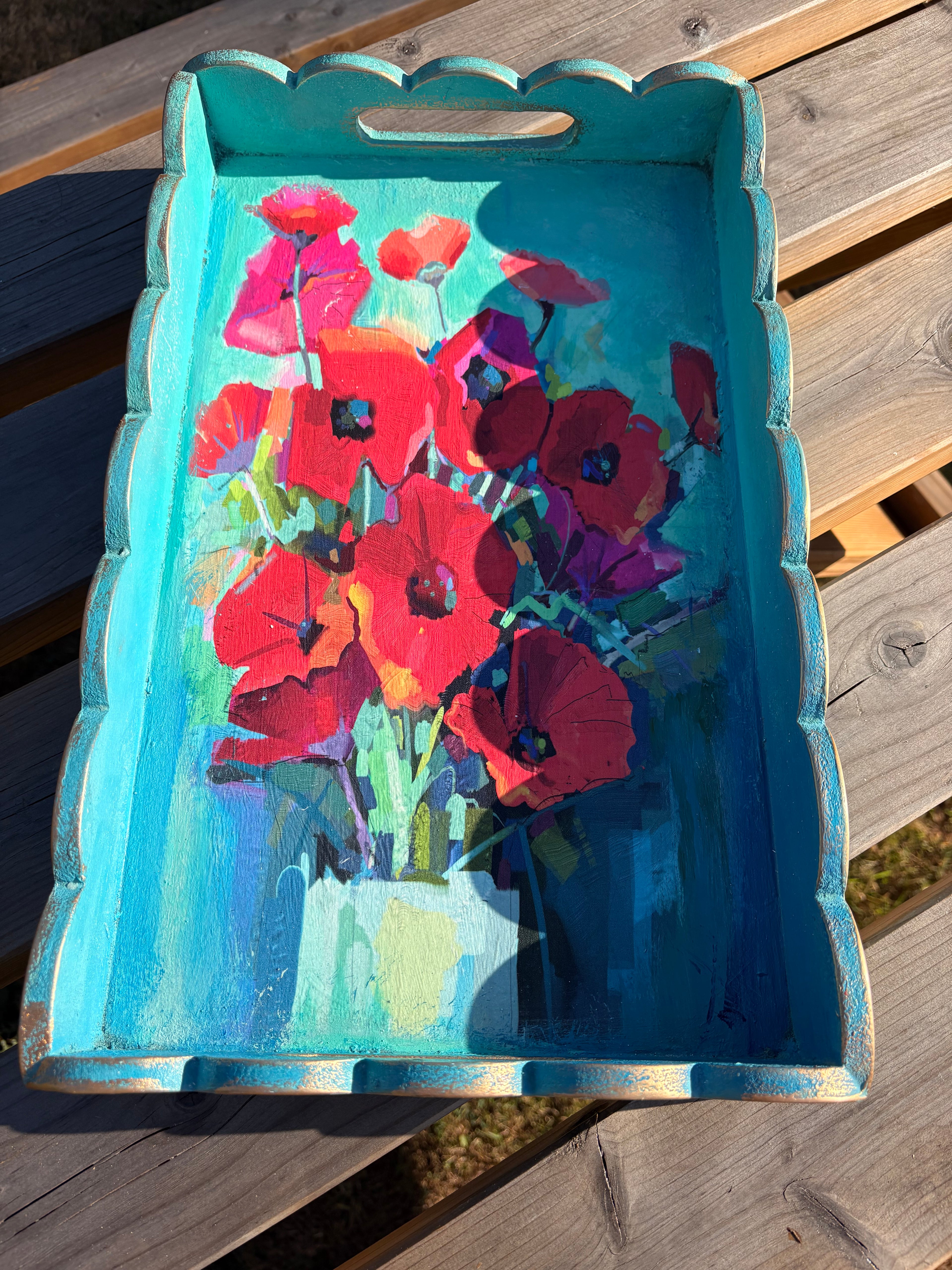 Poppy Decorative Tray – One of a Kind