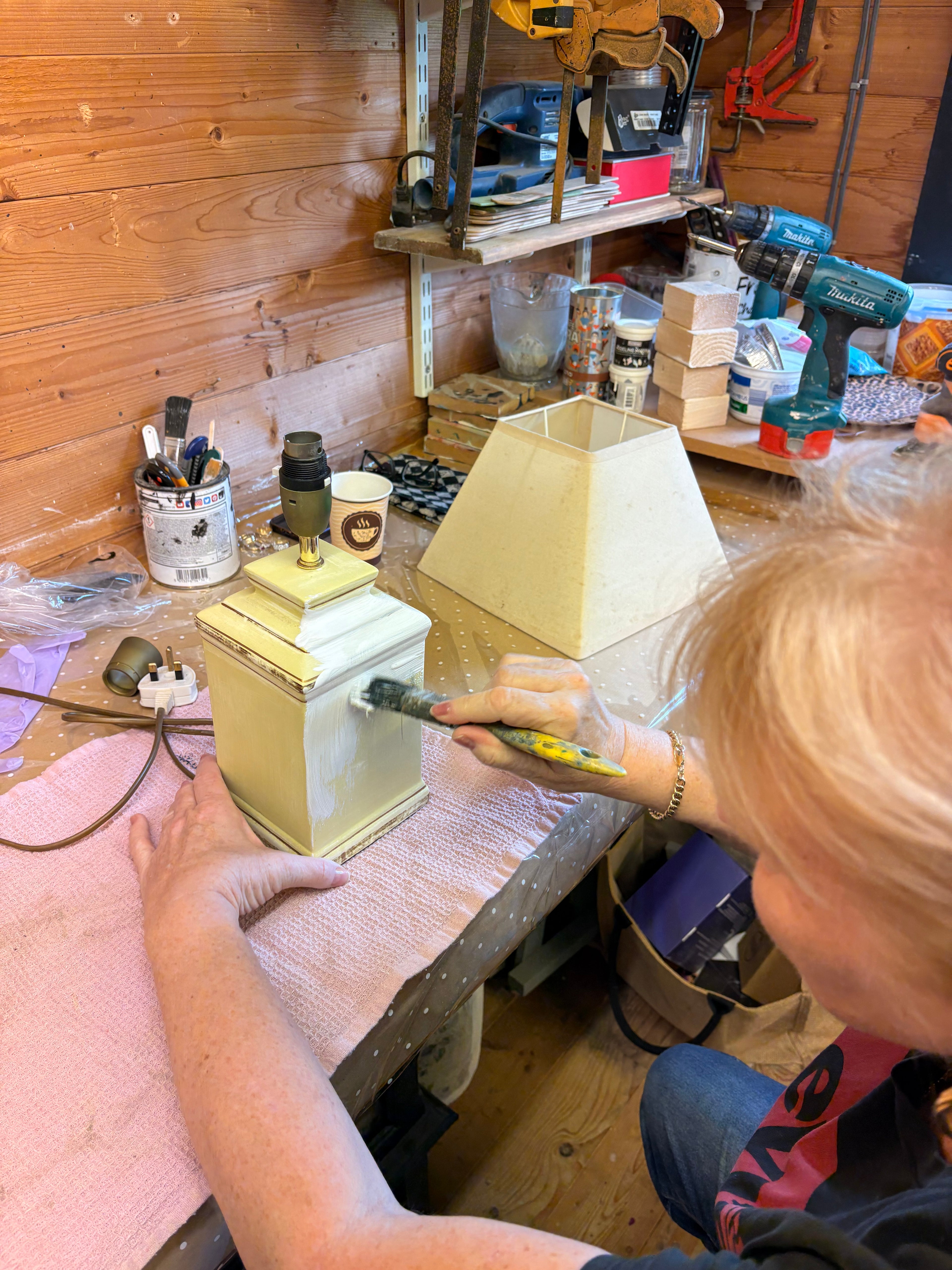 Lamp Up-Cycling Masterclass - Full Day Sunday 24th May 10-30am - 4.30/5pm approx