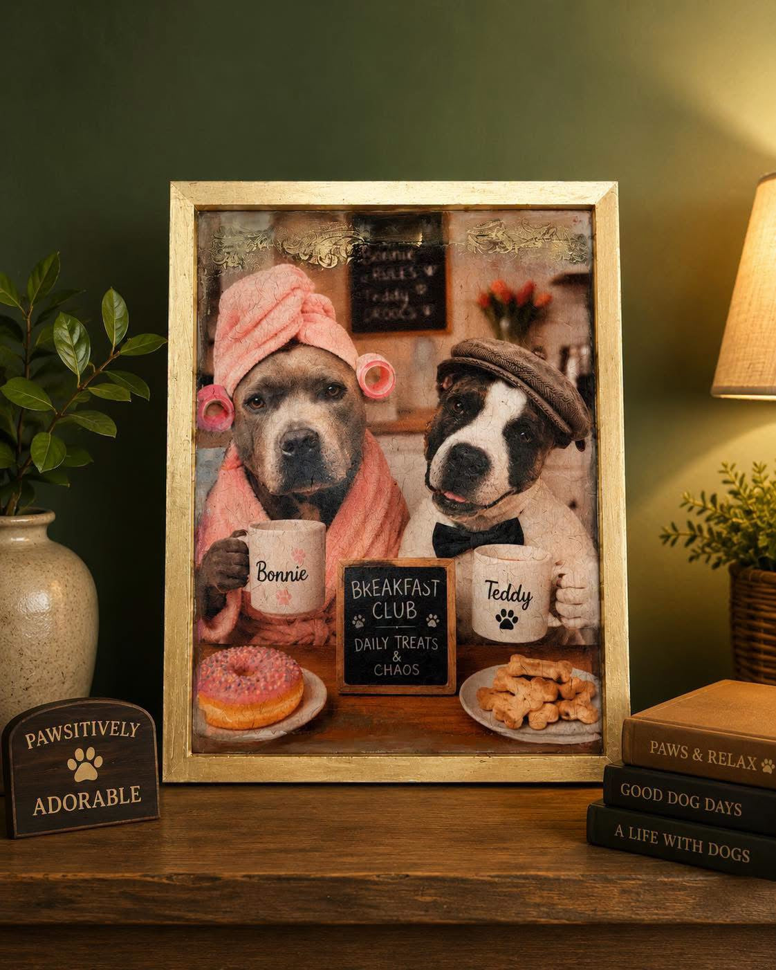 Personalised Pet Decoupaged Mirror or Frame